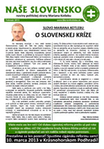 Časopis Naše Slovensko - február 2013