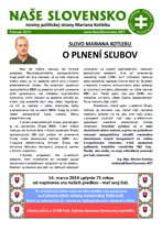 Časopis Naše Slovensko - február 2014