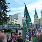 Protest proti príchodu imigrantov v Žiline