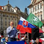 ĽS Naše Slovensko podporila protest proti príchodu imigrantov v Prahe