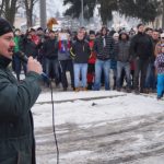 Protest proti cigánskemu teroru v Zborove