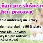 Materská na 3 roky! Predkladáme zákon na výrazné zvýšenie pomoci pre slušné rodiny