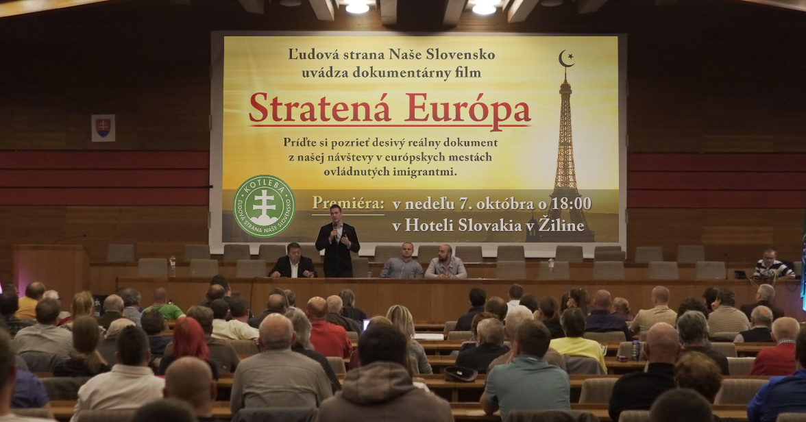 Film Stratená Európa - premietanie v Žiline