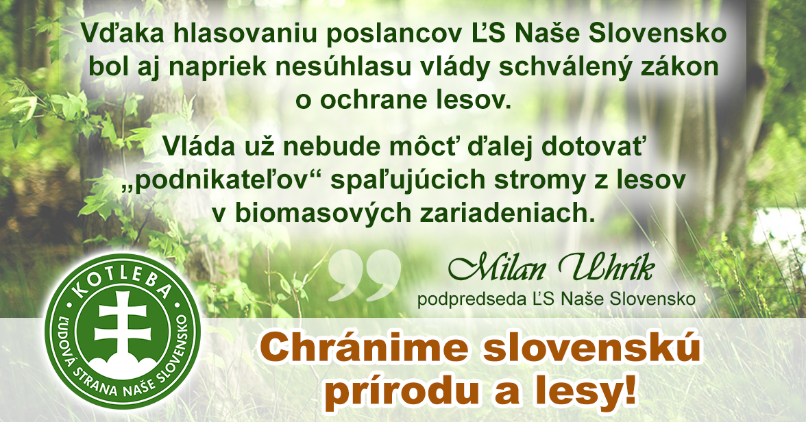 Zákon o ochrane slovenských lesov a prírody