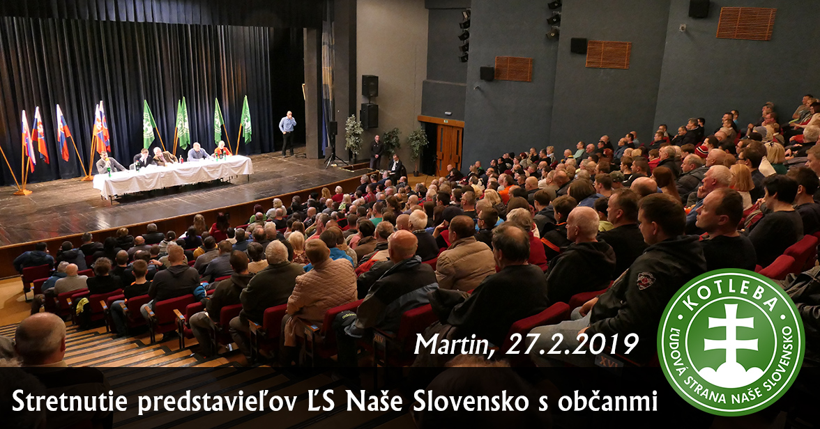Stretnutie predstaviteľov ĽS Naše Slovensko s občanmi v Martine