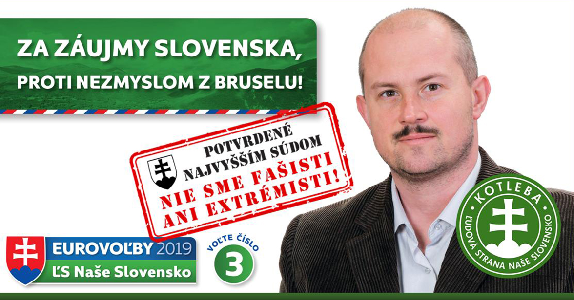 Marian Kotleba - eurovoľby 2019