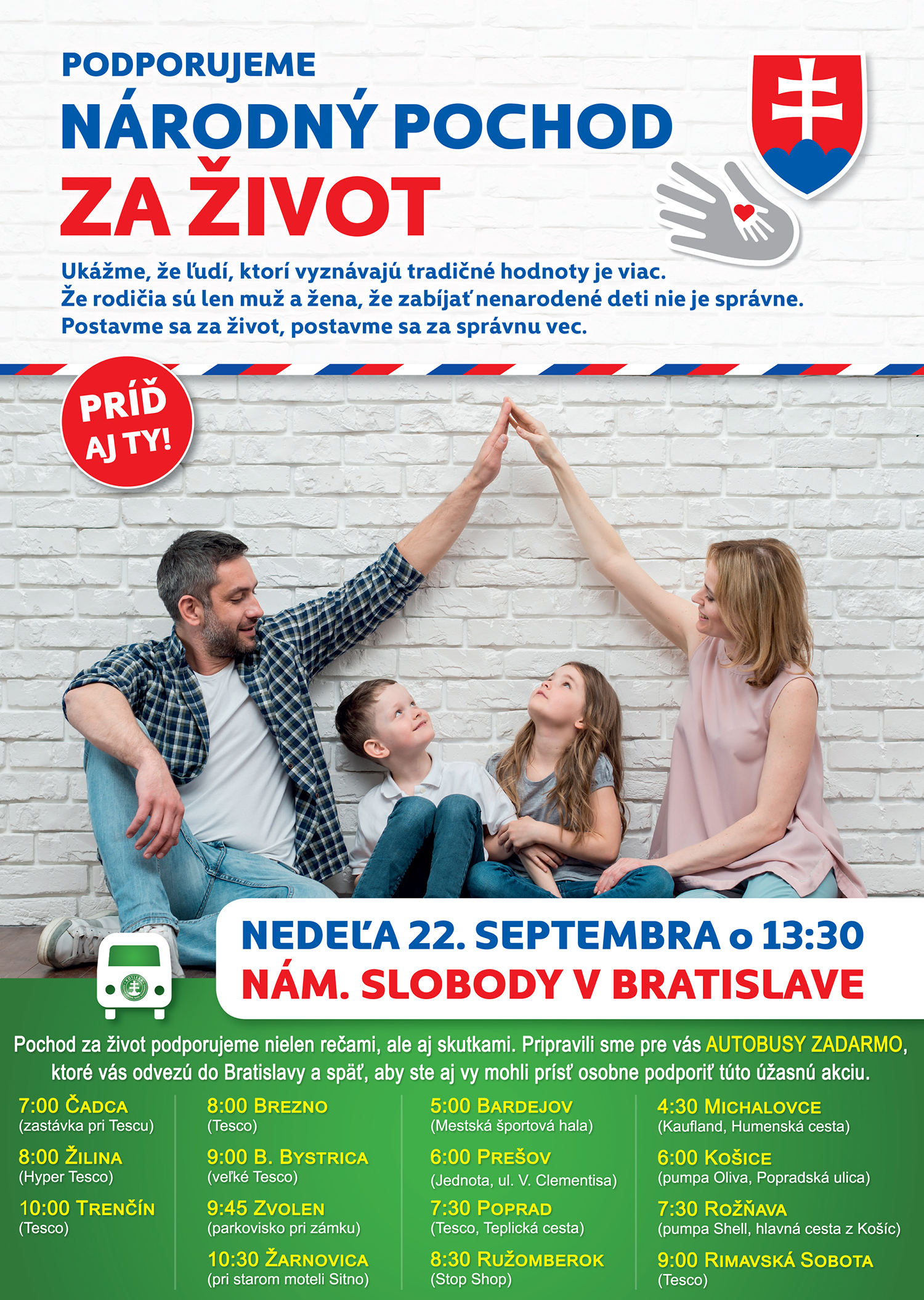 Podporujeme Národný pochod za život