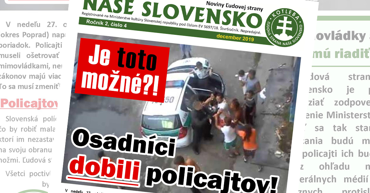 Noviny ĽS Naše Slovensko - december 2019